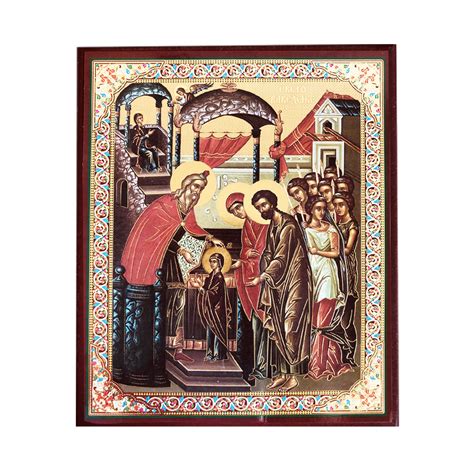 Orthodox Icon The Entrance Of The Theotokos - Virgin Mary