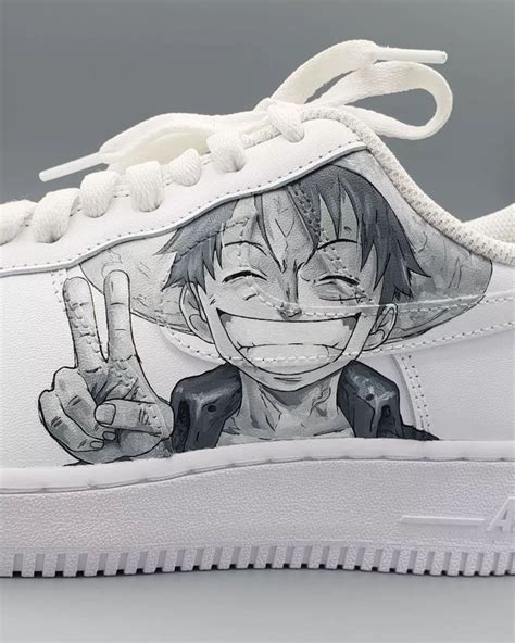 One Piece Luffy X Ace Air Force 1 Custom One Piece Luffy Air Force