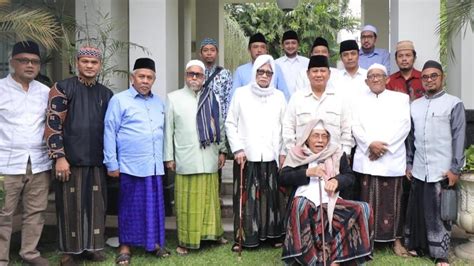 Prabowo Silaturahmi Dengan Kiai Dan Ulama Di Jatim Didoakan Untuk