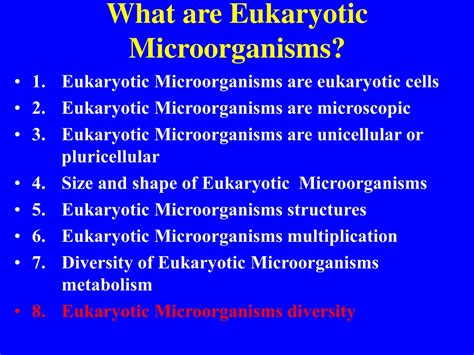 PPT BIODIVERSITY I BIOL 1051 What Are Eukaryotic Microorganisms