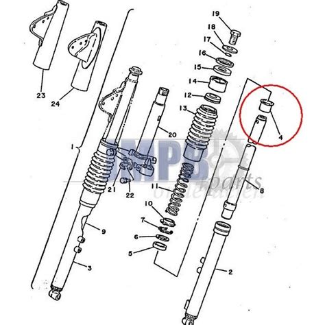 Sleeve Front Fork Yamaha Fs Jmpb Parts