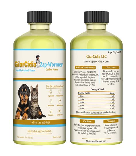 Giarcidia Zap-Wormer | Powerful Worming Solution for Pets