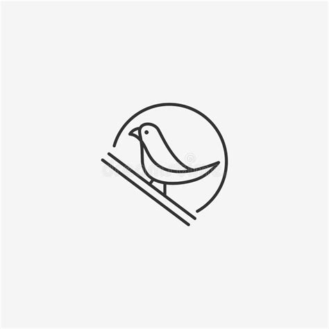 Small Bird Minimalist Drawing Stock Illustrations 132 Small Bird