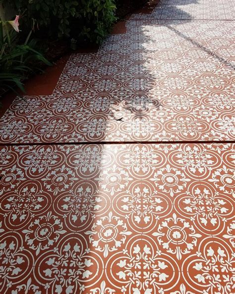 Decorative concrete patio designs floor stencils for your next diy ...