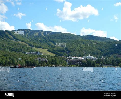 Panoramic View Of Mont Tremblant Laurentian Mountains Of Quebec