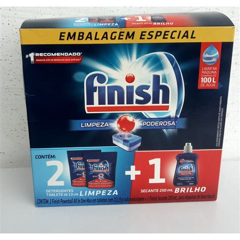 Detergente Para Lava louças Finish All In 1 Max Powerball Shopee Brasil