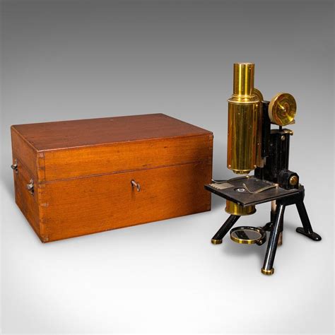 Antique Antique Cased Microscope English Scientific Instrument Swift