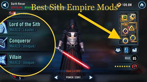 Best Mods For Darth Revan SWGOH YouTube