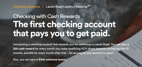 200240 Laurel Road Checking Account Bonus Bonuscoach