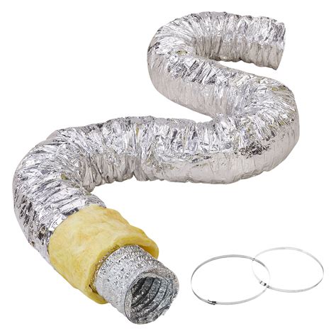 VEVOR Tuyau Flexible Isolé 158x7620 mm Conduit d Aération Isolant