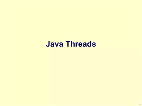 Java Multi Threading Ppt