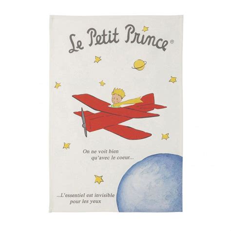 Torchon Imprim En Coton Le Petit Prince Blanc Suisses