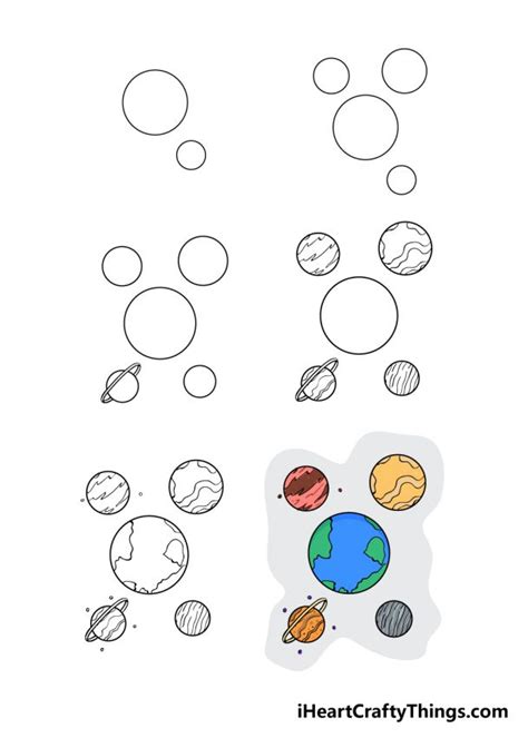 Planets Drawing How To Draw Planets Step By Step