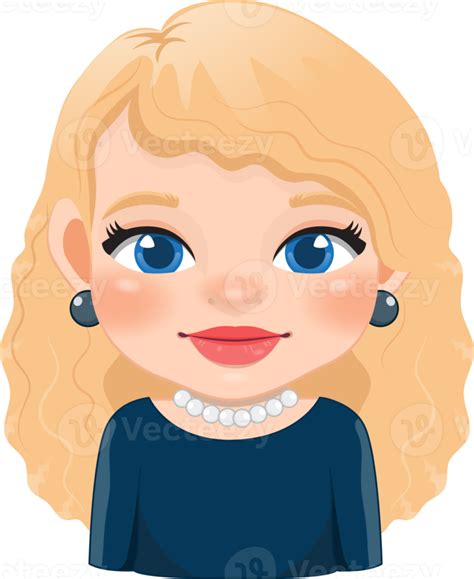 Cute Blonde Hair Girl Cartoon Character PNG 19980652 PNG