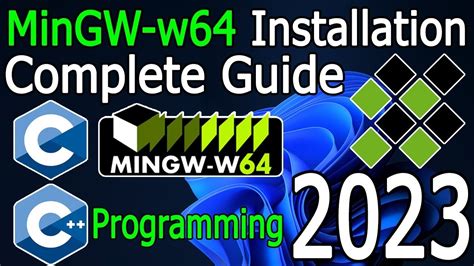 How To Install MinGW W64 On Windows 10 11 MinGW GNU Compiler C C