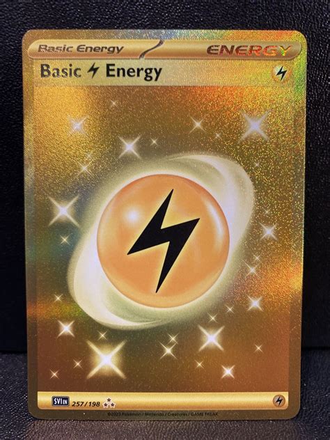 Basic Lightning Energy Gold Rare 257198 Scarlet And Violet Pokemon Tcg