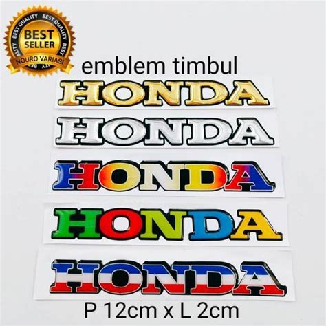 Jual Emblem Stiker Timbul 3D Logo HONDA Thailand Thailook Babylook