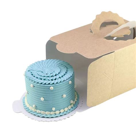 Disposable Paper Packaging Cardboard Big Cakebox Birthday Cake Box