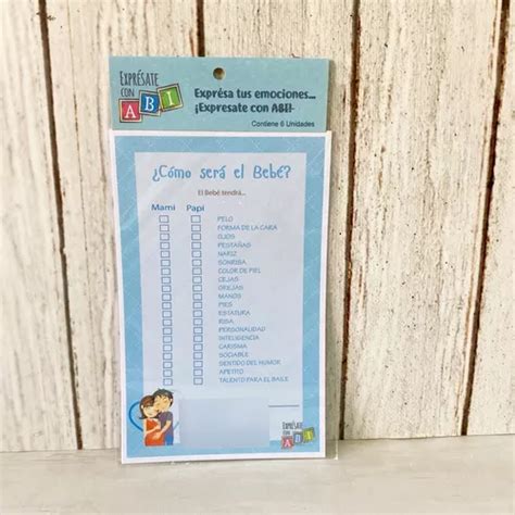 Juego Para Baby Shower C Mo Ser El Beb Ni O Personas Cuotas