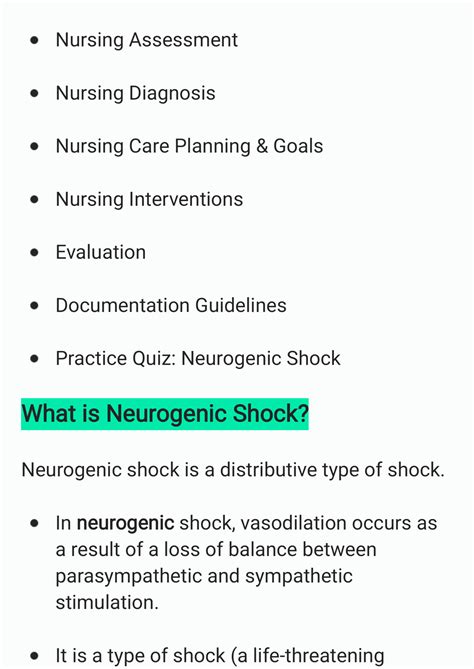 SOLUTION: Neurogenic Shock - Studypool