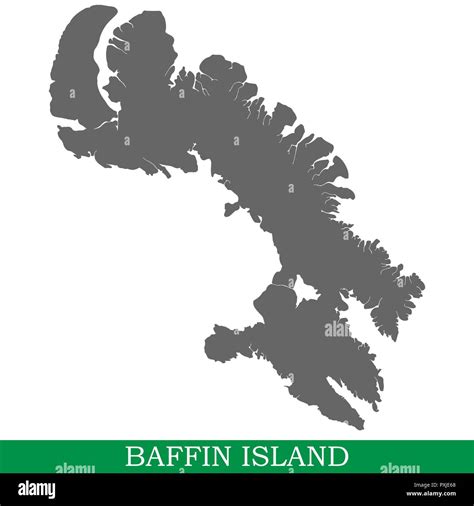 High quality map of Baffin Island is the island of Canada Stock Vector Image & Art - Alamy