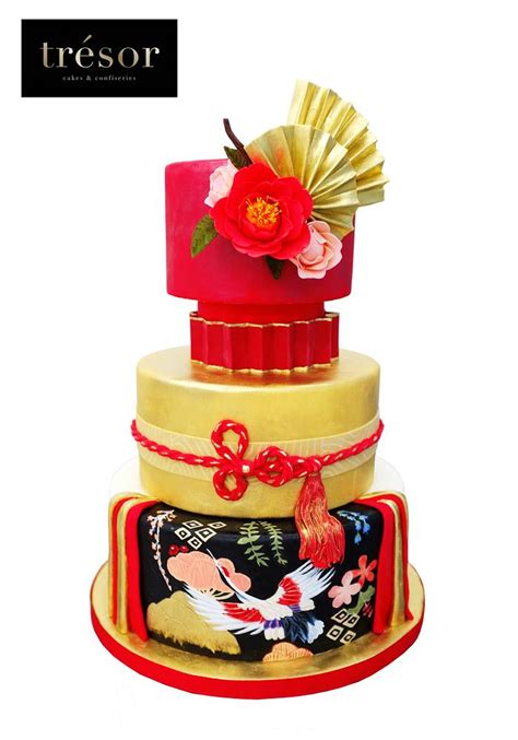 Japanese Wedding Cake - Decorated Cake by Trésor Cakes & - CakesDecor