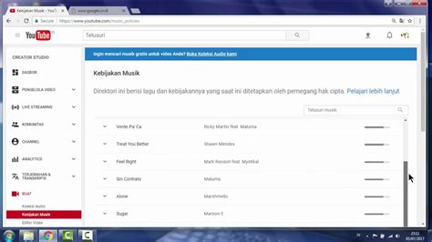 Cara Mengetahui Music Berlisensi Hak Cipta Copyright Youtube