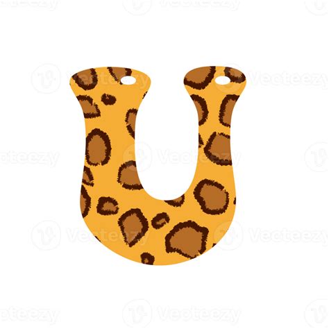 Leopard Print Alphabets And Number 10884053 Png