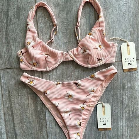 Billabong Swim Billabong Feelin Peachy Ruby Underwire Skimpy Hike Bikini Set Poshmark