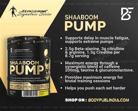 Kevin Levrone Shaboom Pump at best price in Bhopal by Aditya ...