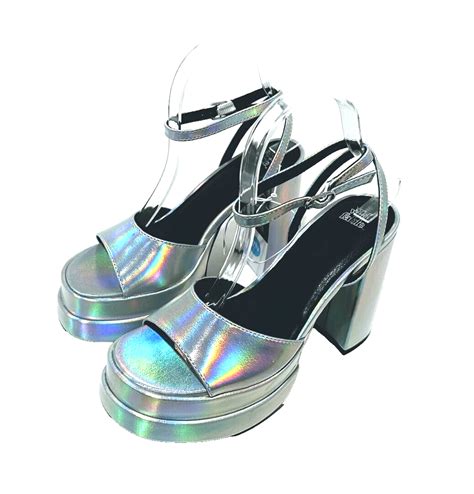 Wild Fable Womens Alessia Platform Heels Silver Size 75 Ebay