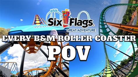 Every Bandm Roller Coaster At Six Flags Great Adventure Pov 4k 2023 Youtube