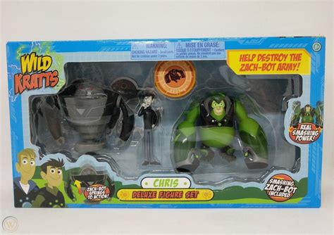 Wild Kratts Toys Chris Deluxe Figure Set with Smashing Zach-Bot ...