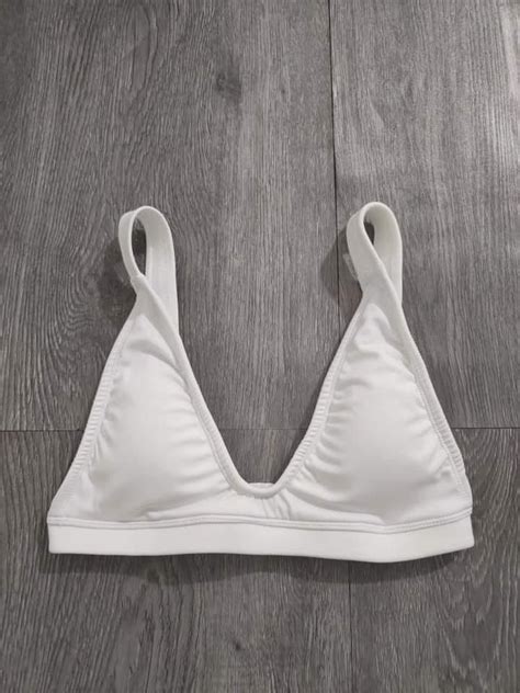 Mimi White Bikini Top On Carousell