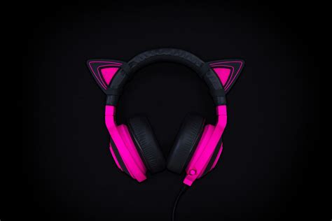 Kitty Ears For Razer Kraken Green Audio Ear Razer Kraken