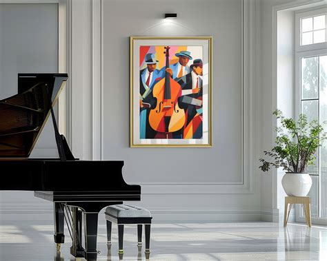 Black Jazz Band Printable Art, Music Art, Music Decor, Music ...