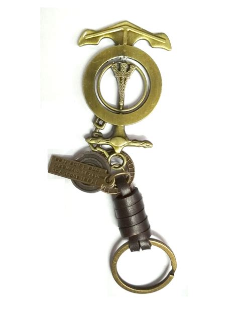 Buy Vintage Bronze Leather Anchor Eiffel Tower Alloy Metal Key Chain