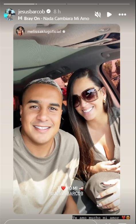 Melissa Klug y Jesús Barco celebran juntos los 5 meses de su bebé