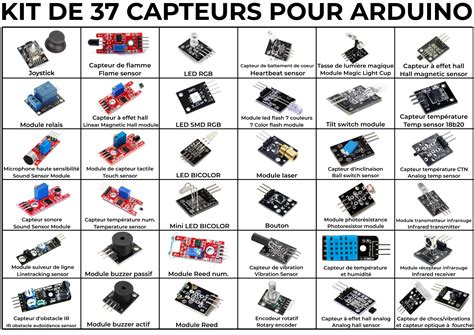 Kit De 37 Capteurs Ou Modules Pour Arduino