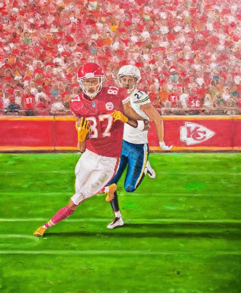 Football Painting Sports Art Painting by Larisa Raevskaia