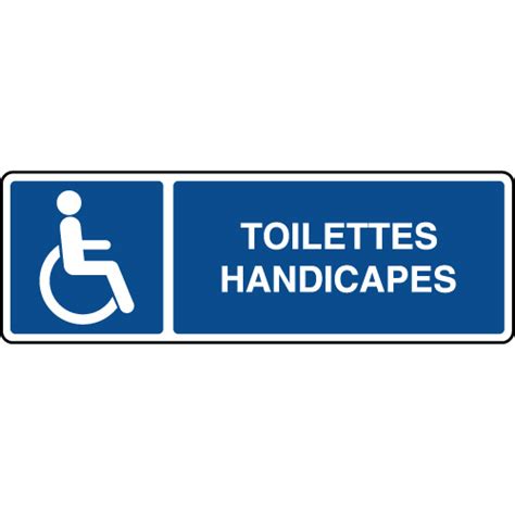 Panneau D Information Horizontal Toilettes Handicap S Virages