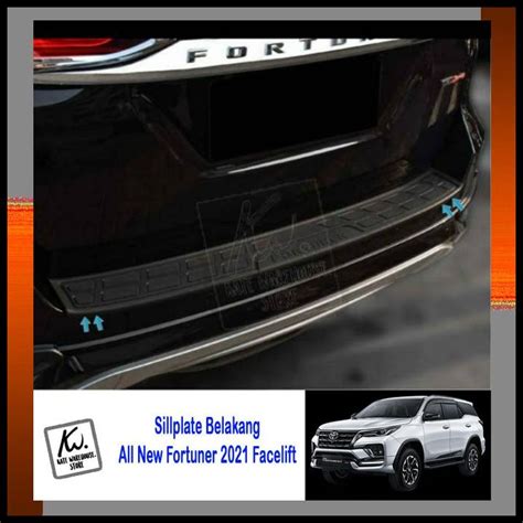 Jual Sillplate Belakang All New Fortuner 2021 Facelift Shopee Indonesia