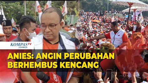 Temui Relawan Di Bandung Anies Dan Presiden Pks Naik Sisingaan Youtube