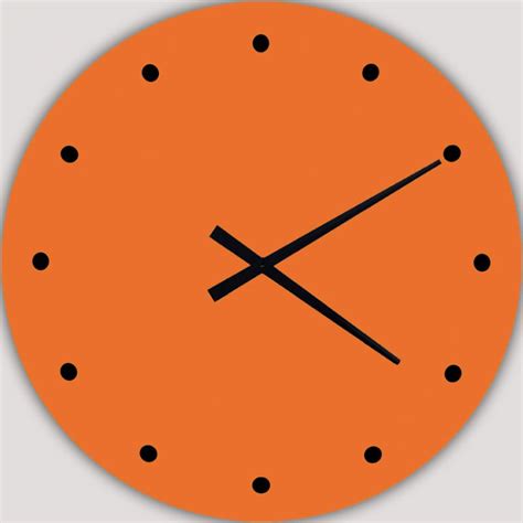 reloj pared diseño naranja grecaridea