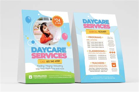 Daycare Flyer Templates Psd Ai And Vector Brandpacks