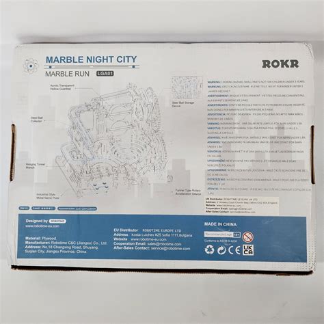 Rokr Marble Night City Marble Run D Wooden Puzzle Lga Sealed Unique