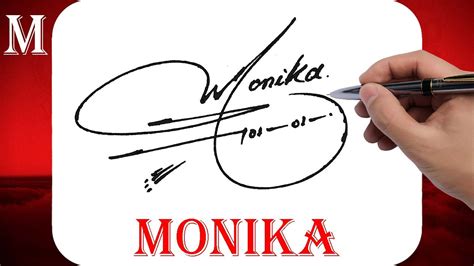 Monika Name Signature Style M Signature Style Signature Style Of My