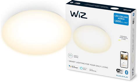 WiZ Plafoniera Smart LED Adria Luce Bianca Calda Dimmerabile LED