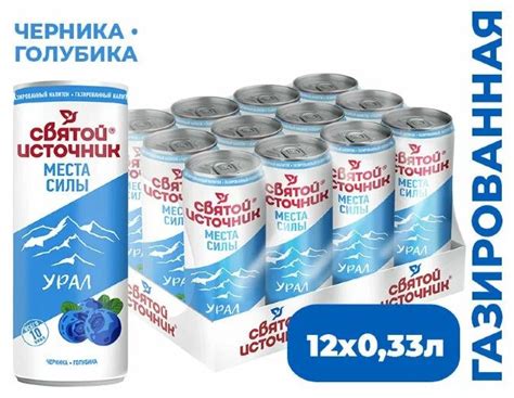 Вода Святой Источник Места силы Урал питьевая, газированная, с ароматом ...