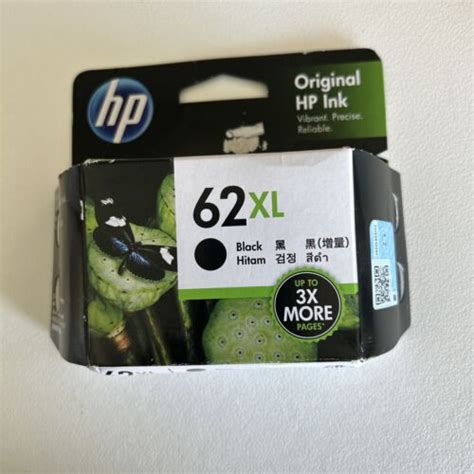 HP 62 XL Black Ink Cartridge C2P05AA EBay